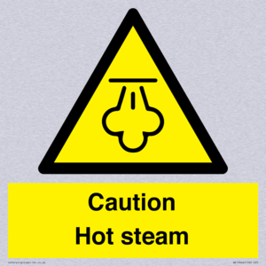 Caution Hot steam